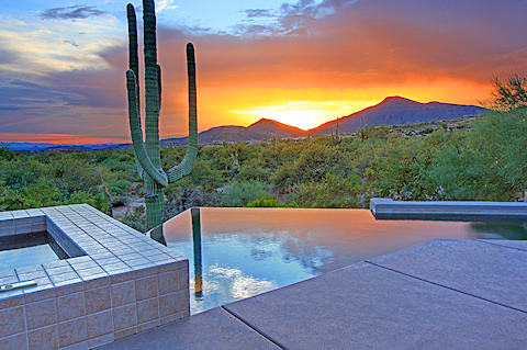 10674 E HONEY MESQUITE DR Scottsdale - Sunset Pool